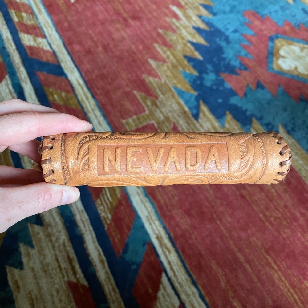 Vintage Tooled Leather “Nevada” Sunglass Case